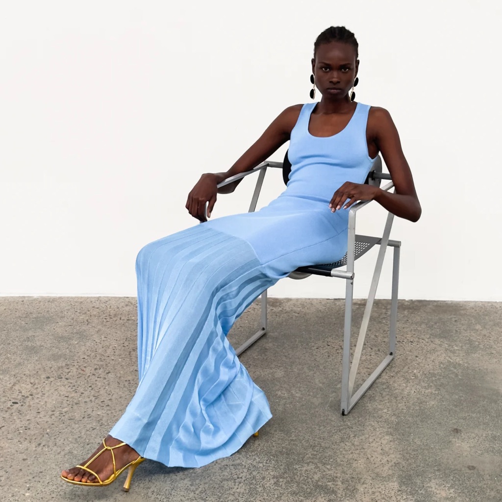 Auteur Studio Delilah Dress-Light Blue - Medium